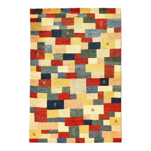 Pasargad Multi Color Persian Gabbeh Rug For Sale