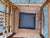 Brown Vintage Pressed Back Chairs For Sale - Image 8 of 8