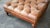Vintage Thomasville Tufted Distressed Leather Chesterfield Cocktail Ottoman For Sale - Image 13 of 14
