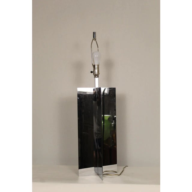 Paul Mayen Chromed Steel Lamp For Sale In Miami - Image 6 of 11