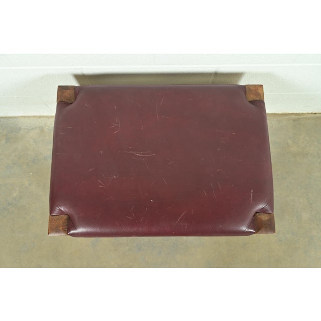 Brown Stickley Mission Oak Arts & Crafts Eastwood Lounge Chairs With Ottoman For Sale - Image 8 of 14