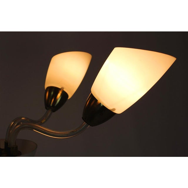 Mid-Century Steel & Glass Pendant Lamp, 1960s For Sale - Image 12 of 16