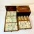 Chinoiserie Late 19th C. Antique Chinese Boho Chic Chinoiserie Mahjong Game Set, Walnut & Brass Box For Sale - Image 3 of 18
