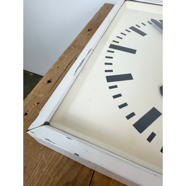 Large Vintage Industrial Station Wall Clock from CTW, 1960s For Sale - Image 16 of 18