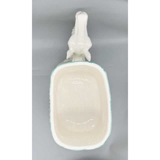 Large Italian Vintage Ceramic Camel Planter or Cachepot - Whimsical, Hollywood Regency, Mid-Century Modern For Sale - Image 11 of 17