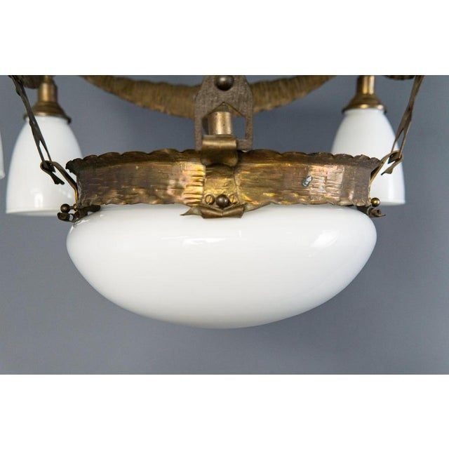 Art Nouveau Ceiling Lamp Chandelier For Sale - Image 14 of 18