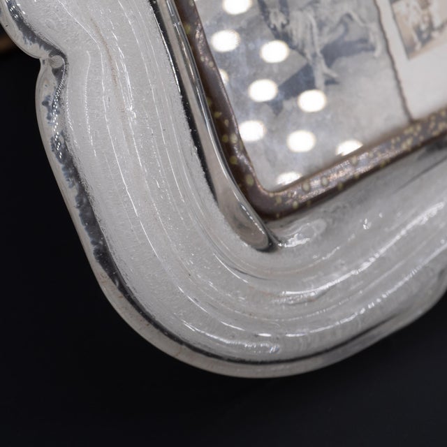 Murano Glass Photo Frame by Archimede Seguso for Seguso Vetri D'arte, 1940s For Sale - Image 15 of 18