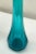 Art Glass Vase: Vintage Turquoise Mid-Century For Sale - Image 4 of 5
