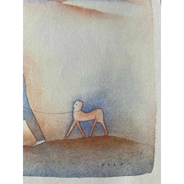 Jean-Michel Folon, La promenade, Etching For Sale - Image 6 of 7