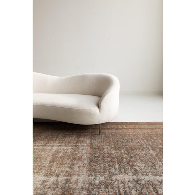 Vintage Distressed Malayer Rug - Gallery Size 7 X 17 For Sale - Image 4 of 9