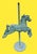 Metal Monumental Carousel Horse Green Patinated Bronze Statue For Sale - Image 7 of 11