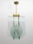 Mid-Century Modern Mid-Century Modern Italian Brass and Crystal Pendant from Galotti & Radice, 1970 For Sale - Image 3 of 8