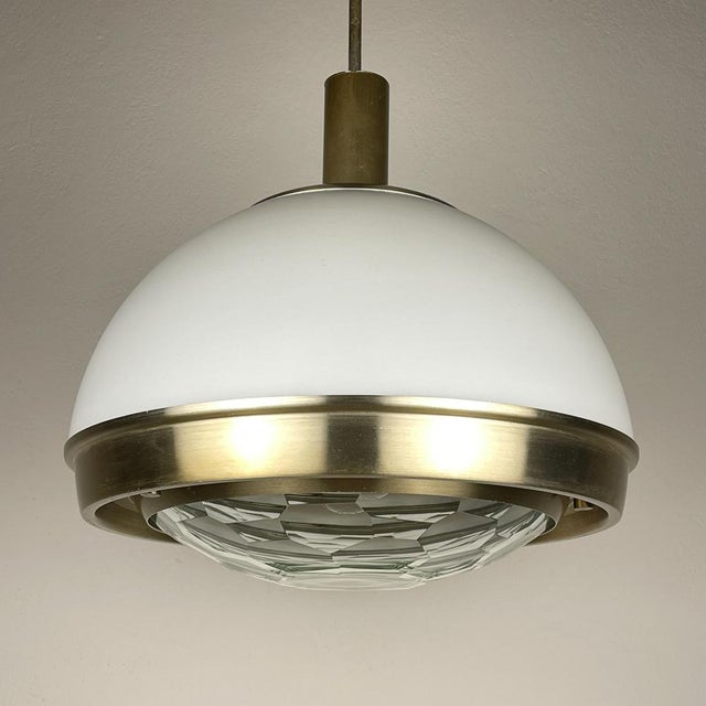 Gold Pendant Lamp by Pia Guidetti Crippa for Lumi, Italy, 1960s For Sale - Image 8 of 18