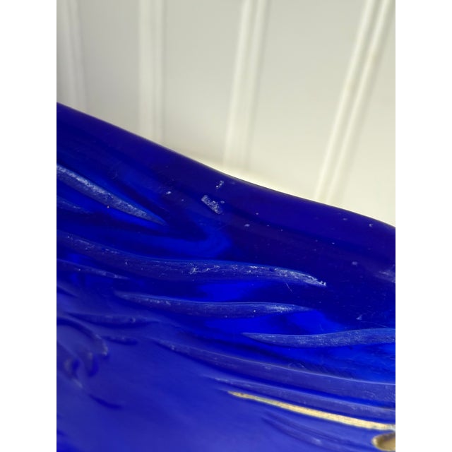 Blue Authentic Alekos Fassianos “Idilios” Daum France Crystal Glass Sculpture 42/200 For Sale - Image 8 of 12