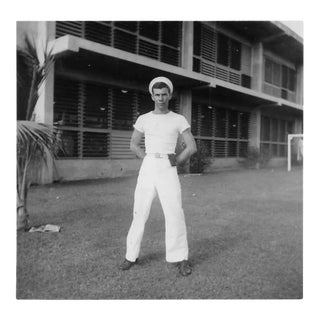 1950s Navy Sailor Black & White Photo For Sale