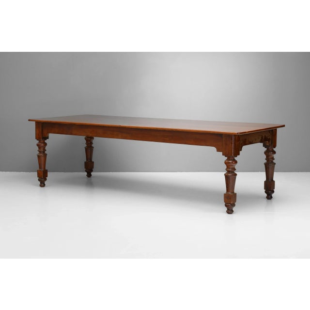 Mahogany Boardroom Table, 1880s For Sale - Image 3 of 9