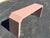 Mid-Century Modern Post Modern Mauve Laminated Waterfall Sofa Table For Sale - Image 3 of 18