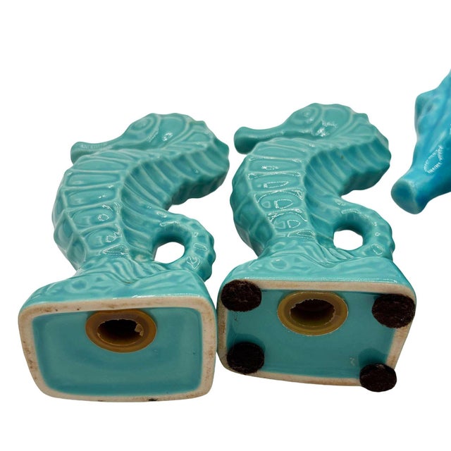 Ceramic 1990s Modernist Ceramic Trader Vic's Hawaii Seahorse Tiki Mug, Salt & Pepper Set For Sale - Image 7 of 9