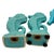 Ceramic 1990s Modernist Ceramic Trader Vic's Hawaii Seahorse Tiki Mug, Salt & Pepper Set For Sale - Image 7 of 9
