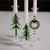 2020s Clear & Green Holiday Tree Taper Candle Holders, Set of 4, 9.25" For Sale - Image 5 of 5