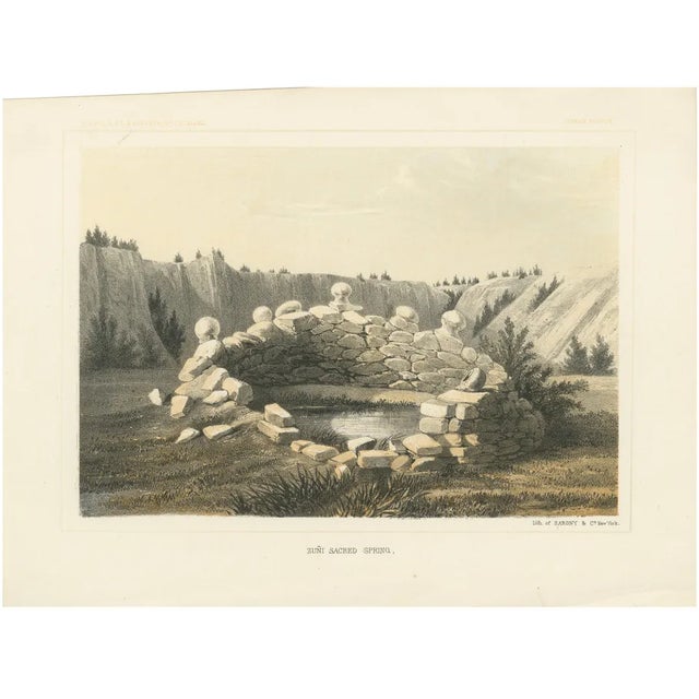 Zuni Sacred Spring, 1856, Paper For Sale