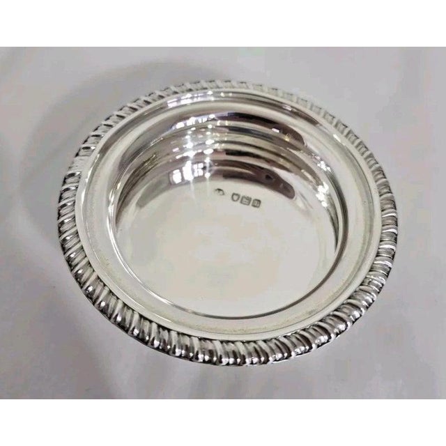 Gold Antique Edwardian Sterling Silver Wine Glass Coasters, 1901, Set of 2 For Sale - Image 8 of 15