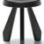 Stool model Meribel designed by Charlotte Perriand in 1953-61. Oak stained black. Relaunched by Cassina in 2011....