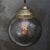 1970s Vintage Dutch Smoked Bubble Glass & Brass Pendant Light For Sale - Image 5 of 6
