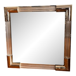 1970s Charles Hollis Jones Style Lucite Mirror For Sale