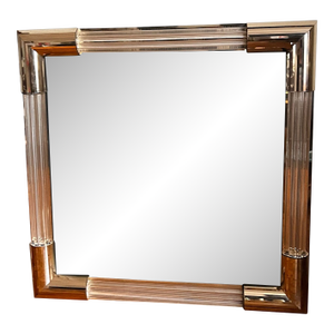 1970s Charles Hollis Jones Style Lucite Mirror