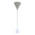 1970s Mid-Century Modern White Trumpet Torchiere Floor Lamp For Sale