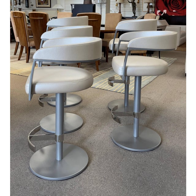 Elite Modern Helix Adjustable CounterBar Stools Set of 5 Chairish