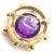 1980s Tiffany & Co. Paloma Picasso Yellow Gold Large Amethyst Pin Brooch For Sale In Philadelphia - Image 6 of 7
