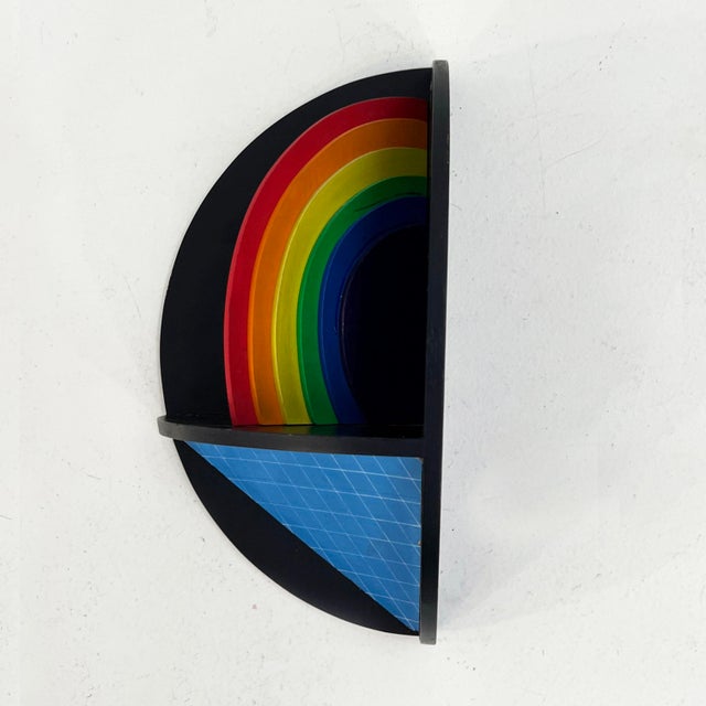 Black Rainbow Wall Sculpture from Lucio Del Pezzo, 1977 For Sale - Image 8 of 9