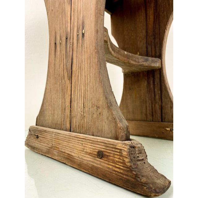 Dutch Pine Farmhouse Stool, 1950 For Sale - Image 10 of 16