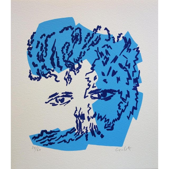 Jean Coulot, Regard bienveillant, Screen Print For Sale - Image 6 of 6
