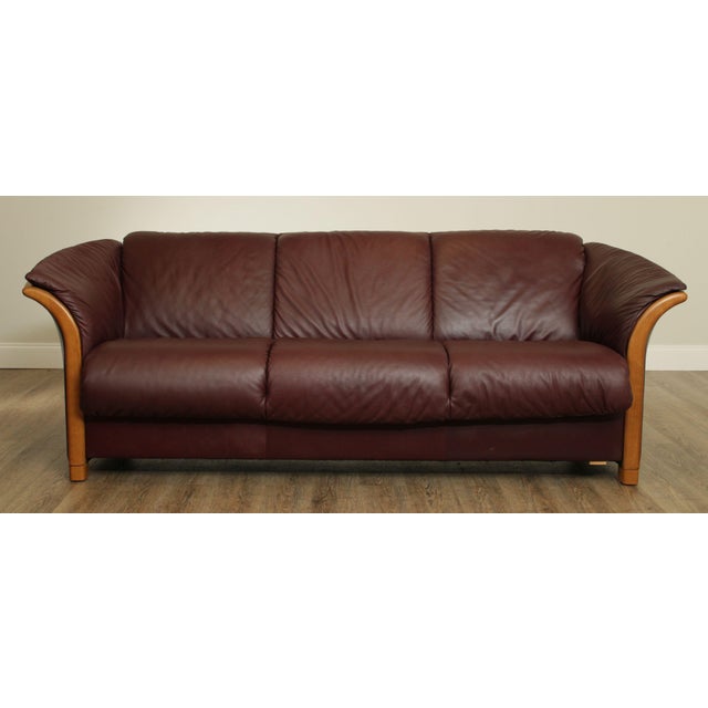Ekornes Leather Manhattan Sofa Chairish