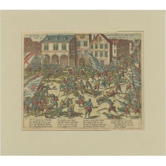 Battle with Troops of William of Orange in Amsterdam, Paper For Sale
