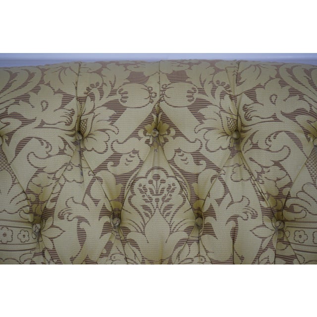 2000 - 2009 Hickory Chair Co Quality Damask Upholstered Swivel Club Chair For Sale - Image 5 of 18