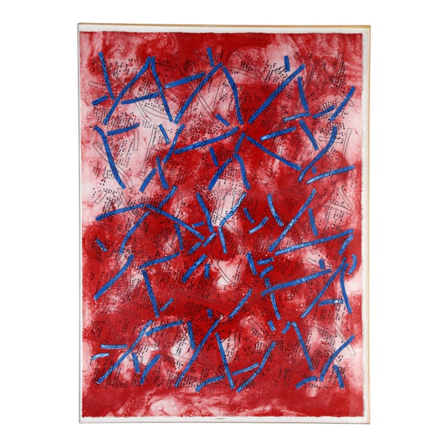 Socony, Framed Abstract Lithograph by Charles Hill For Sale