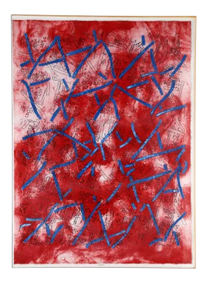 Socony, Framed Abstract Lithograph by Charles Hill