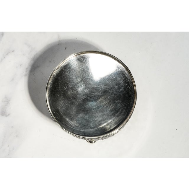Stunning Round Antique Tiffany & Co. Sterling Silver Cut Crystal Jewelry Box Luxury Home Decor For Sale - Image 9 of 15