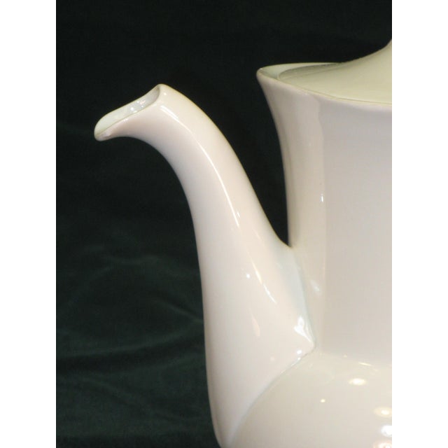 Ceramic 1930s Art Deco Demitasse / Tea, Lunch Set 4 Place Setting, White Porcelain p.a.l.t. Czecho-Slovakia For Sale - Image 7 of 18