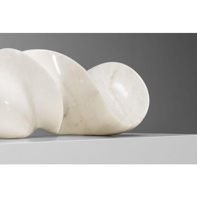 Frie, Abstract Carrara Marble Sculpture, 1970, Marble For Sale - Image 17 of 18