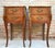 Antique Louis XV French Marquetry Marble Top Nightstands, Set of 2 For Sale - Image 17 of 17