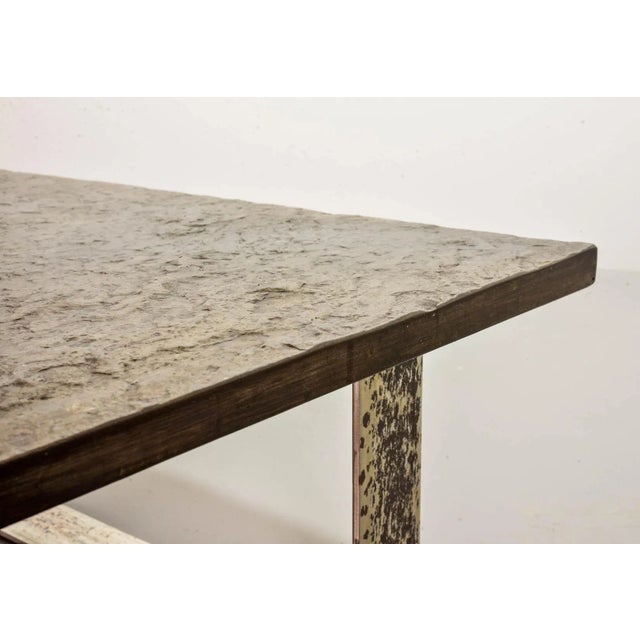 Ardesia Collection Brutalist Square Slate Stone Coffee Table in the style of Pia Manu For Sale - Image 13 of 18
