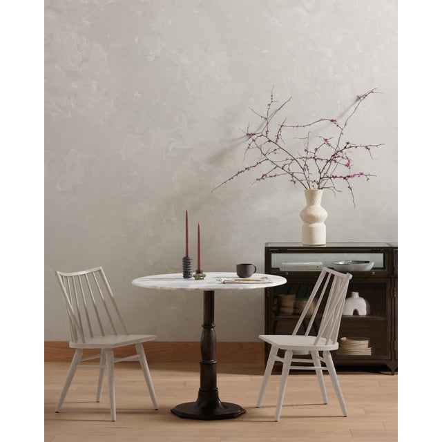 Four Hands Lewis Windsor Chair - Off White Oak Solid For Sale - Image 4 of 12