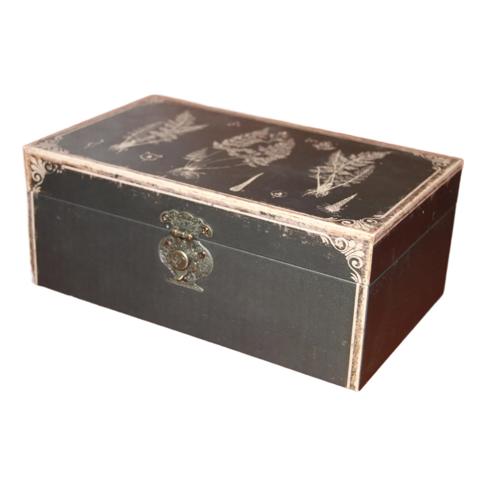 1980s French Paper Mache' Box | Chairish