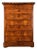 French 19th Century Louis Philippe Burl Walnut Tall Chest For Sale