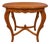 Vintage Carved Wood Oval Side Table / Accent Table For Sale